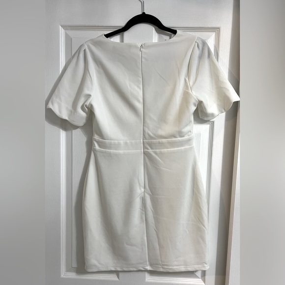 Lulus white scalloped short sleeve dress - Picture 5 of 5